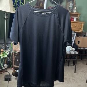 Black Short Sleeve Athletic Shirt